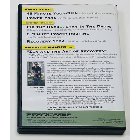 Cyclo-Zen: Bridging the Gap Between Cycling and Yoga (4-DVD Set, 2005) EUC - Picture 4 of 4